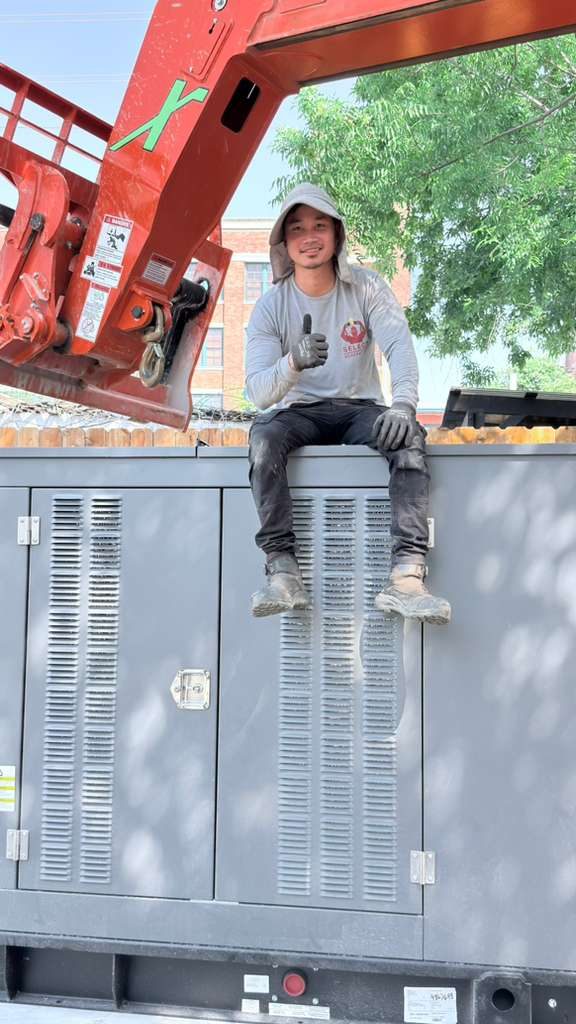 Tom, founder of Select Generators, on a Generac installation