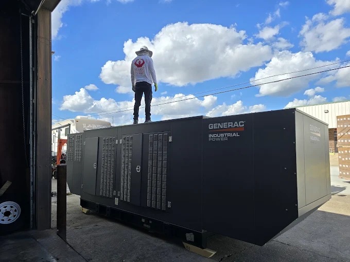 Generac generator installation in Houston, TX