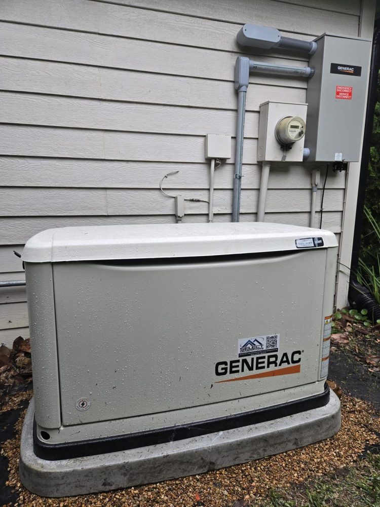 Generac standby generator installed by Select Generators at a greater Houston-area home
